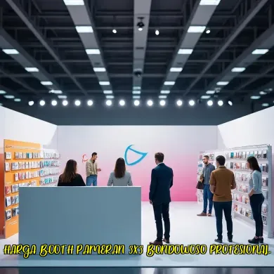harga booth pameran 3x3 bondowoso profesional